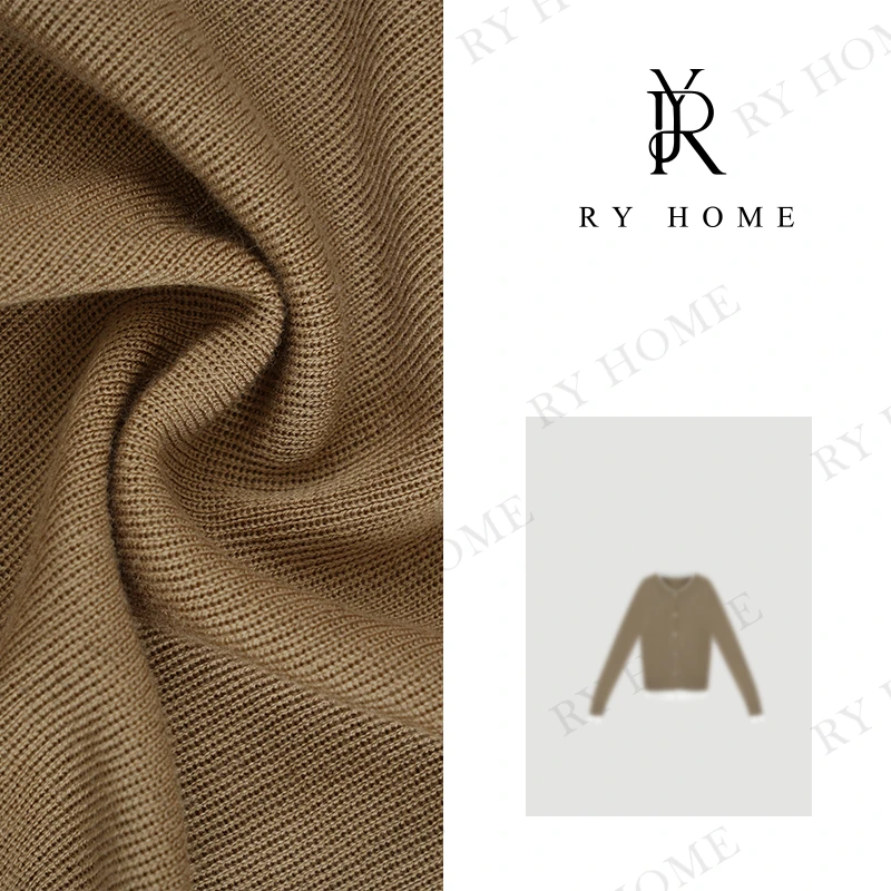 【容雨RYHOME】100天丝%＋撞色拼接假两件针织开衫M2494