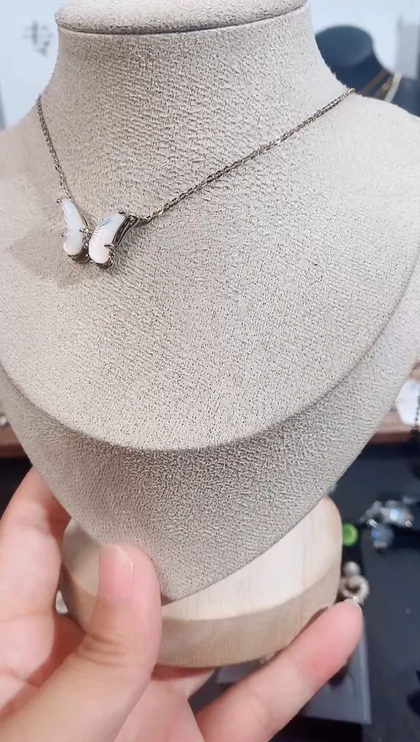 铜合金无925银项链7193