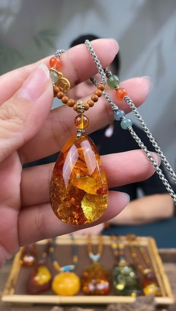 未镶嵌琥珀裸石基地发货 一物一证 顺丰包邮