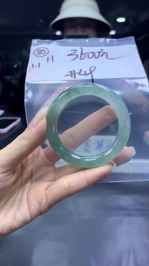 未镶嵌定制翡翠80手镯49+3600元+拍一发一