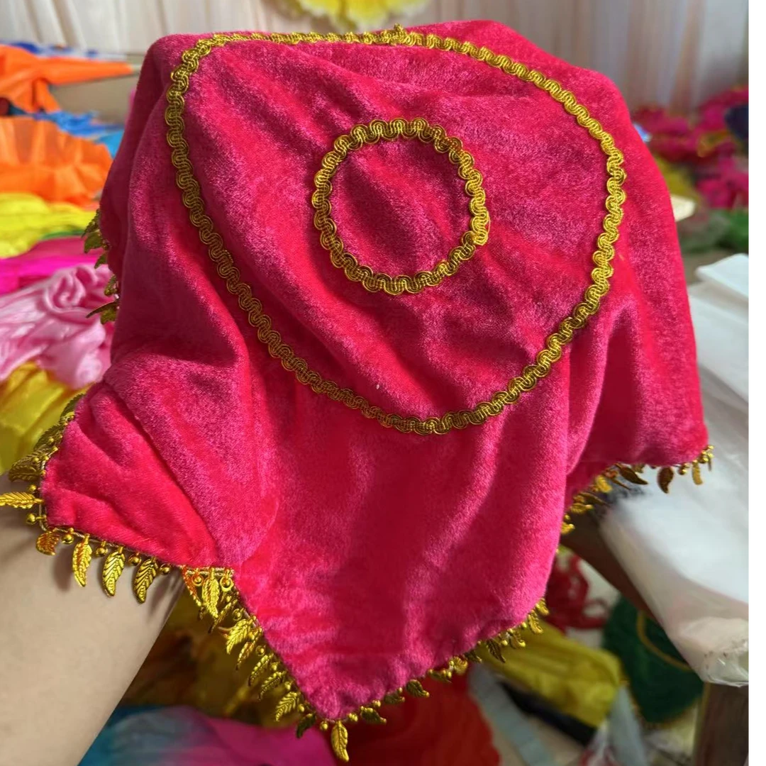 金丝绒转巾薄款一对