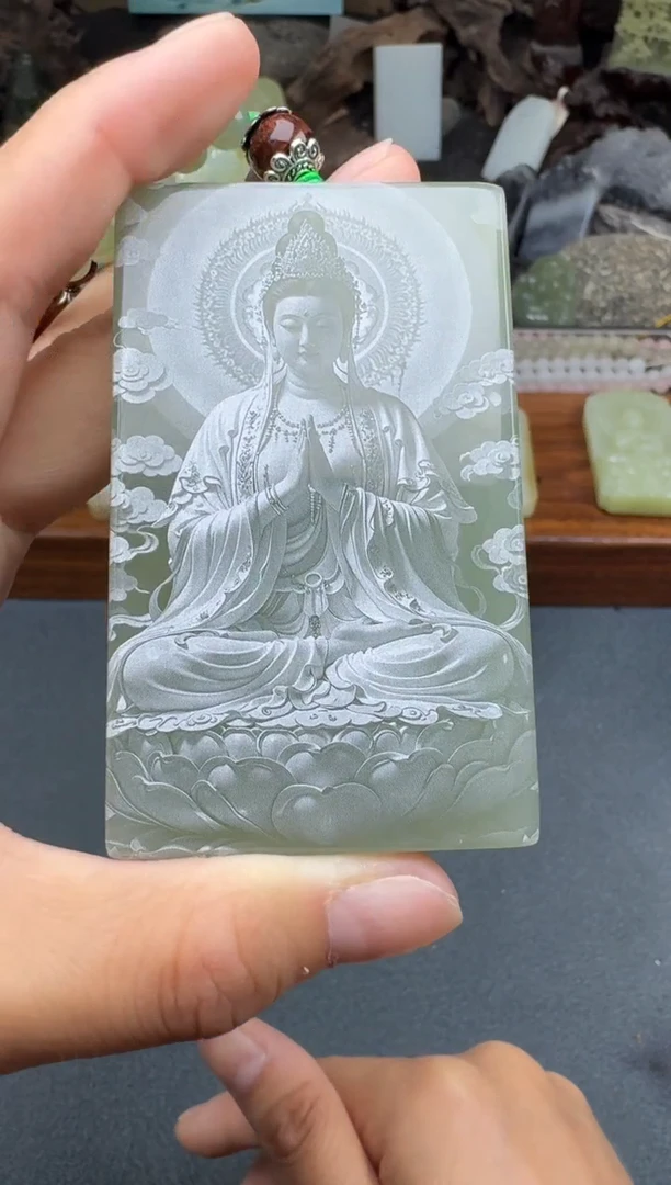 和田玉未镶嵌颈饰5