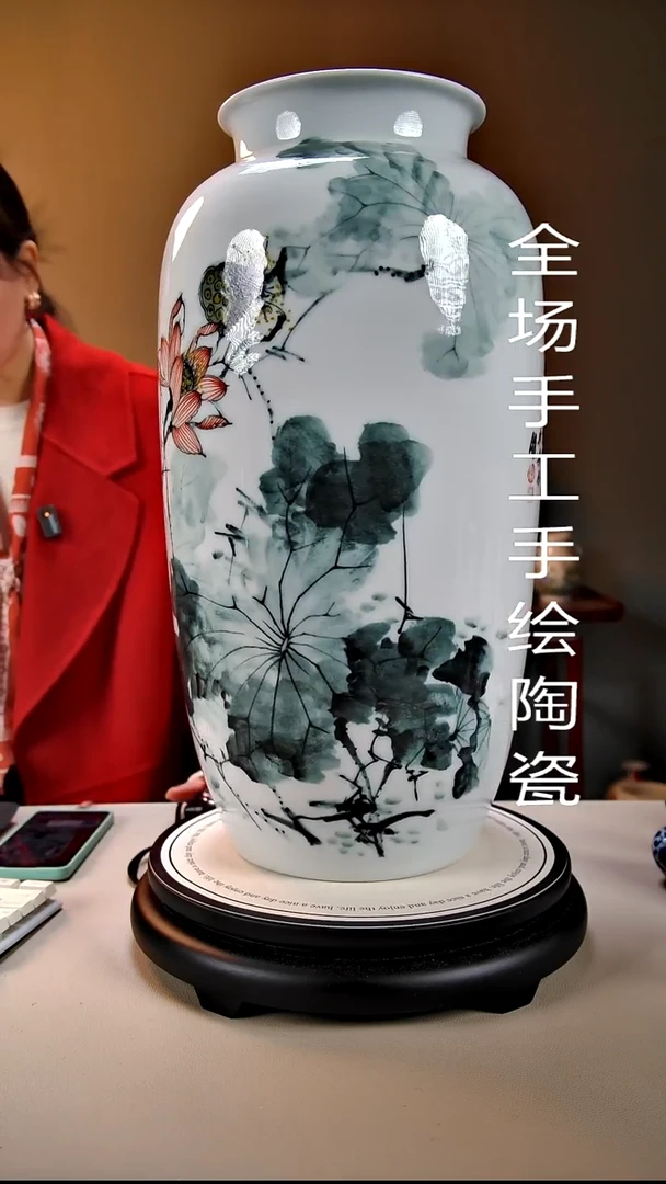 摆件陶景德镇手绘陶瓷38