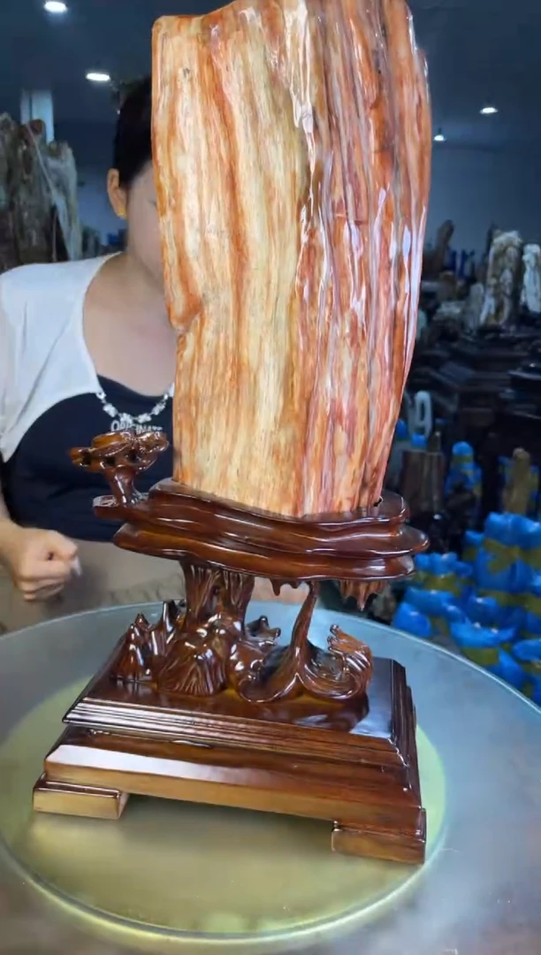 未镶嵌摆件硅化玉34