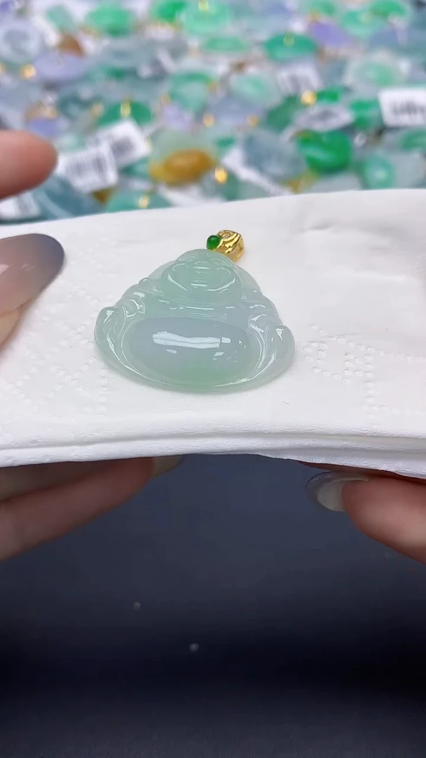 翡翠未镶嵌颈饰天然缅甸a货翡翠