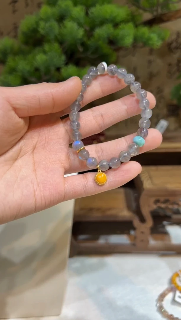 未镶嵌手链长石手饰@@