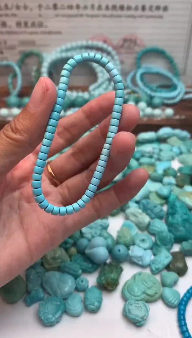 未镶嵌绿松石手串直切