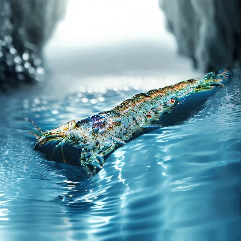 黑壳虾除藻虾活体饲料淡水草鱼缸造景观赏米虾