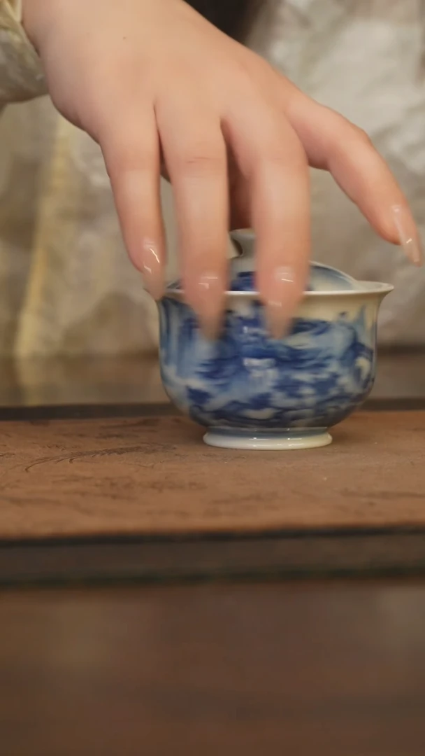 杯柴窑青花破价福利