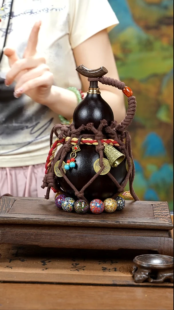 XF028网兜款酒葫芦不包手串及旋转底座-