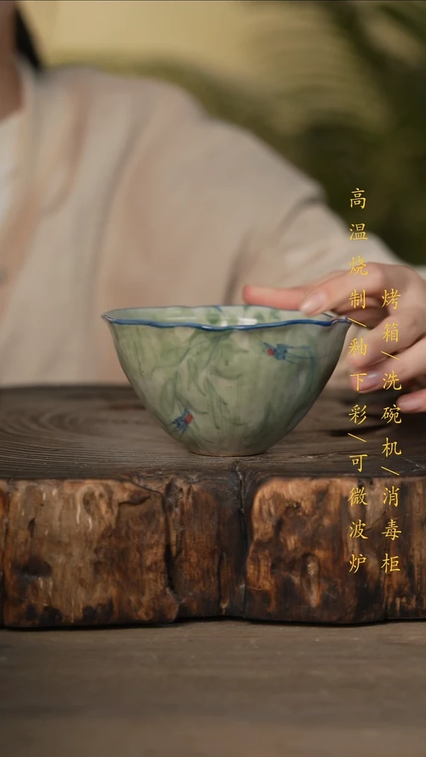 瓷片景德镇高温釉下彩可微波烤箱洗碗机