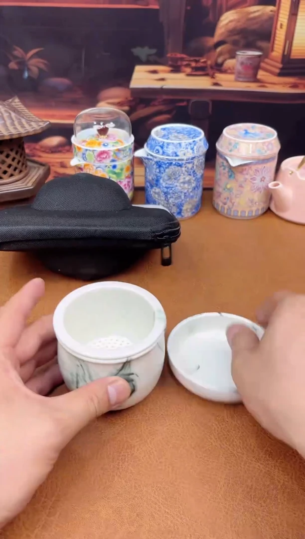 【闪购商品】陶瓷茶具摆件茶叶罐