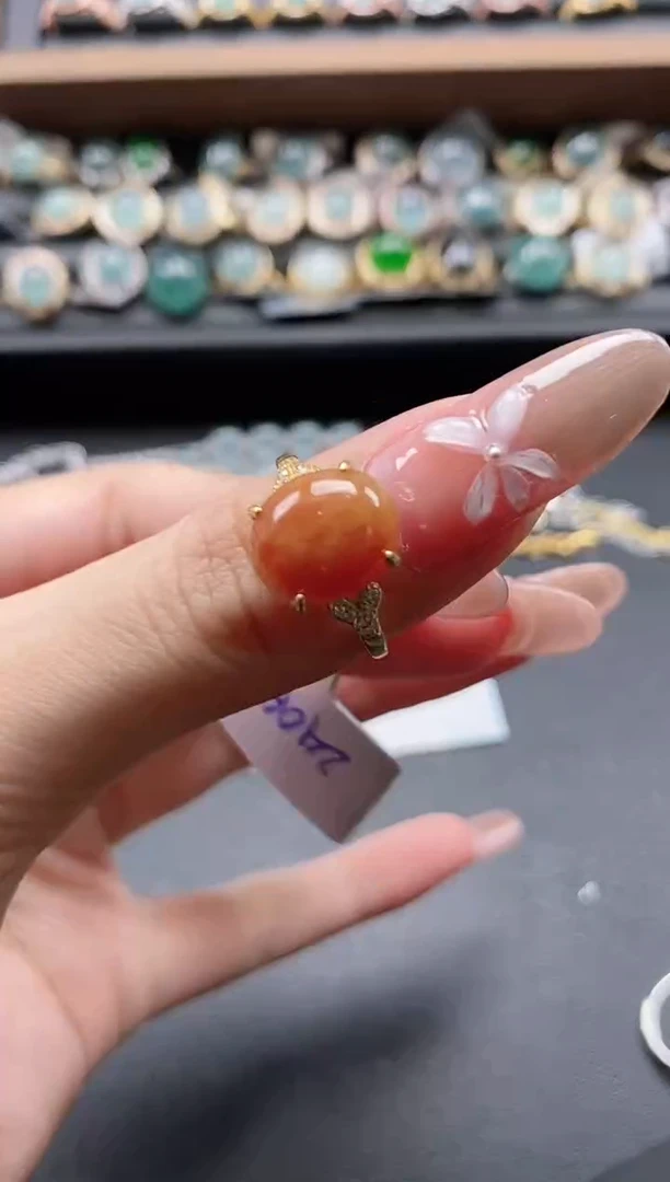 【闪购商品】翡翠戒指银S925镶嵌51511