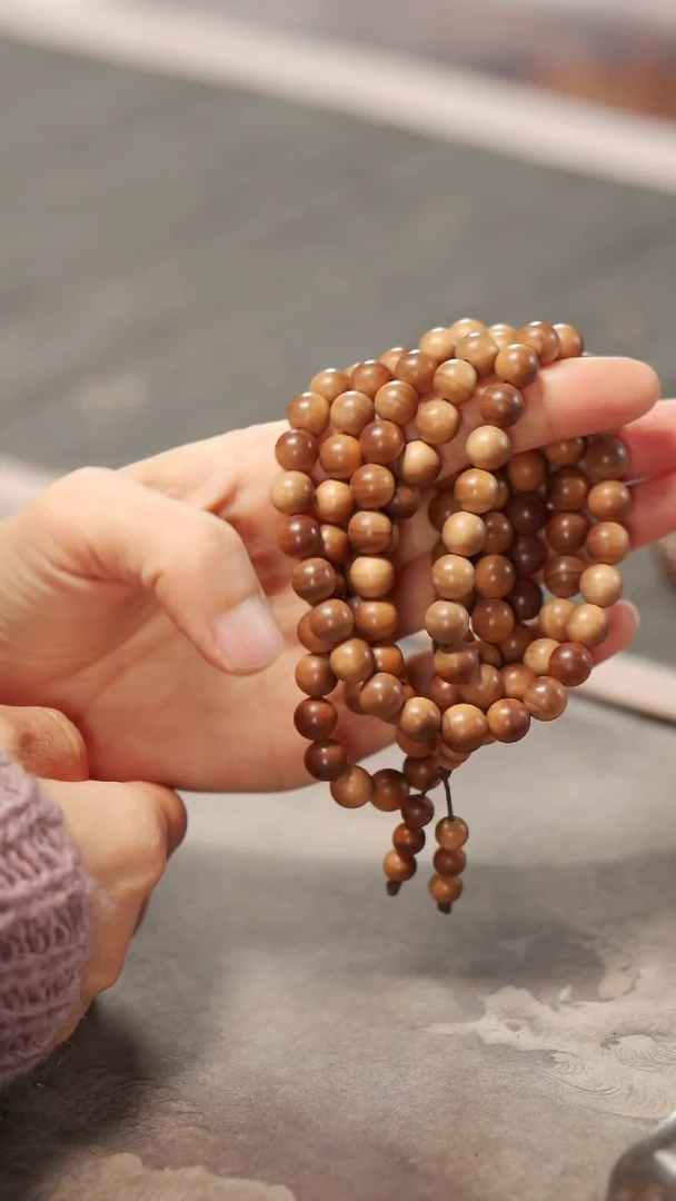 【闪购商品】檀香木木雕黑肉老料9mm108颗