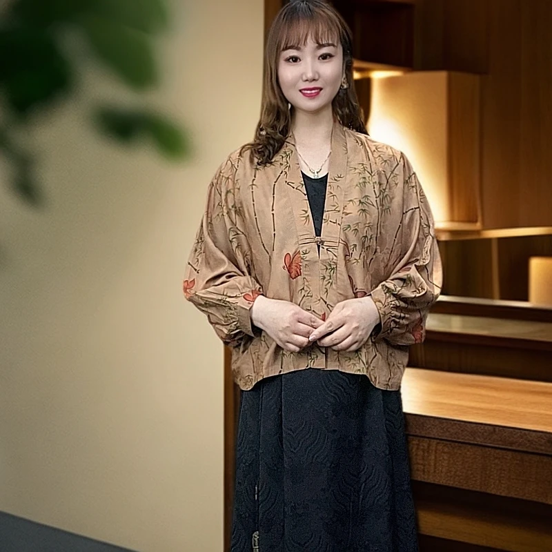 284新款双面双穿气质时尚休闲宽松蝙蝠袖上衣外套