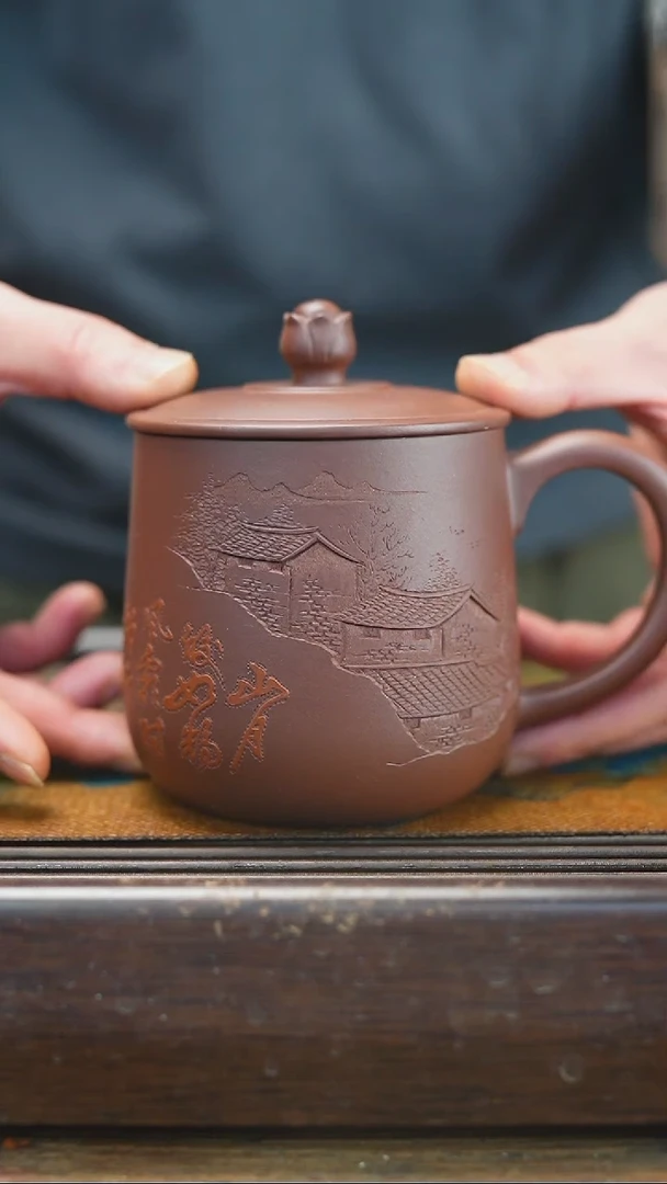 【闪购商品】紫砂茶杯2.15 四号井底槽清 半壁江山