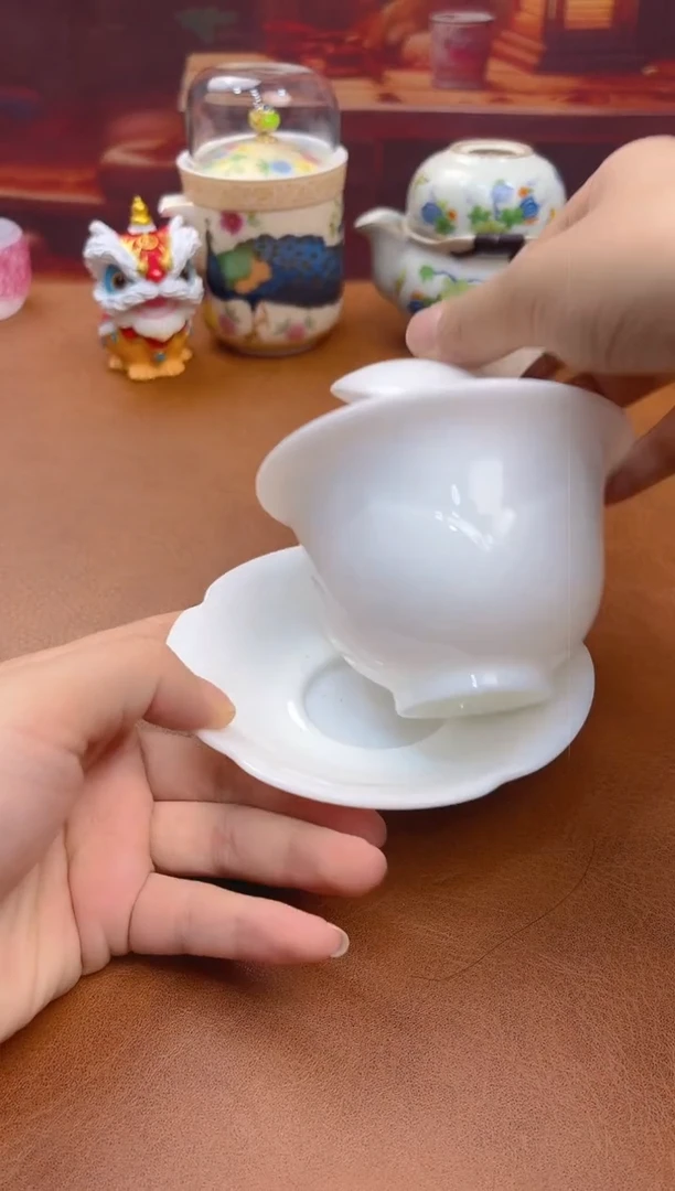 陶瓷茶具摆件旅行套组