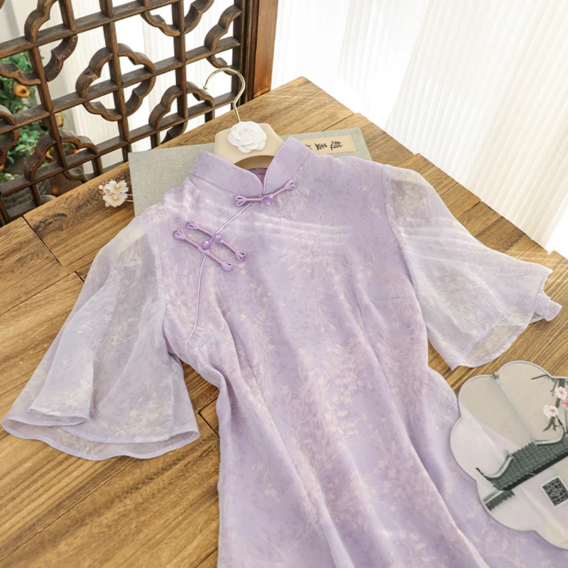 俏娘鱼新中式旗袍气质优雅2025年春季新款改良淑女范日常可穿苏州