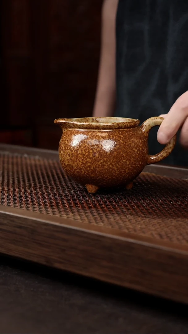 茶壶紫砂均陶三足公道