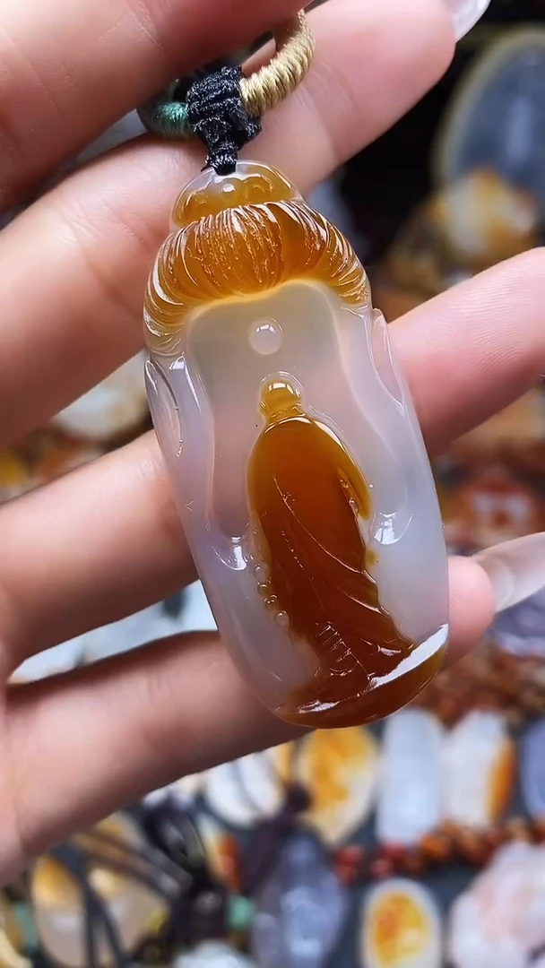 玛瑙/玉髓颈饰未镶嵌大*好dd