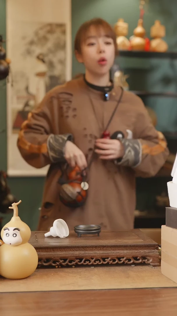 【闪购商品】262号精品天然大漆工艺防渗内胆酒葫芦~