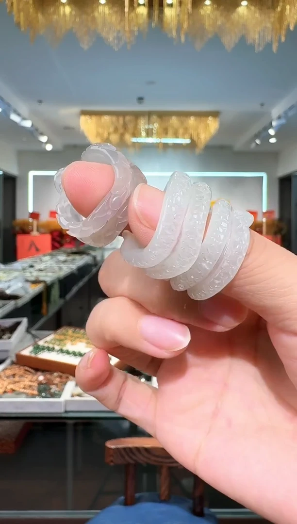未镶嵌岫玉颈饰戒指多样式发货只发一个