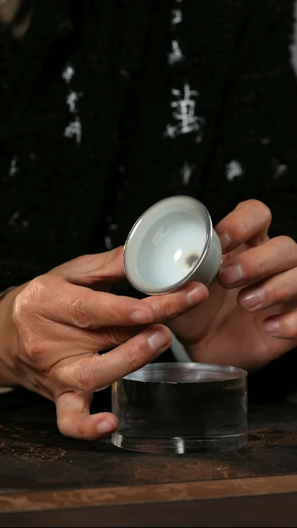 景德镇大观柴窑焗银杯