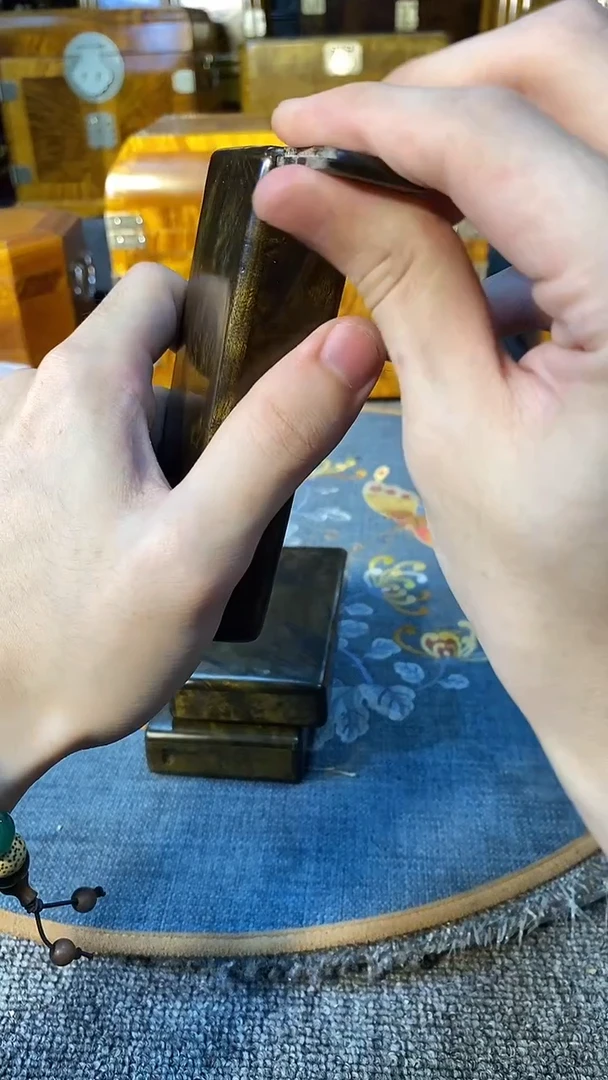 金丝楠阴沉乌木细款烟盒