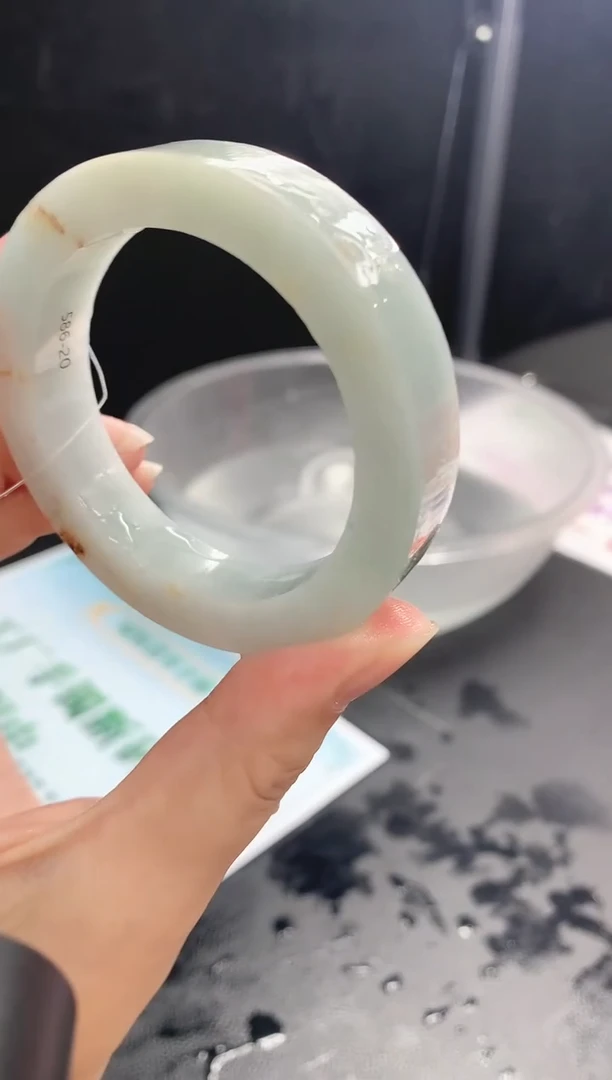 【闪购商品】定制翡翠手镯未镶嵌20 51-53正