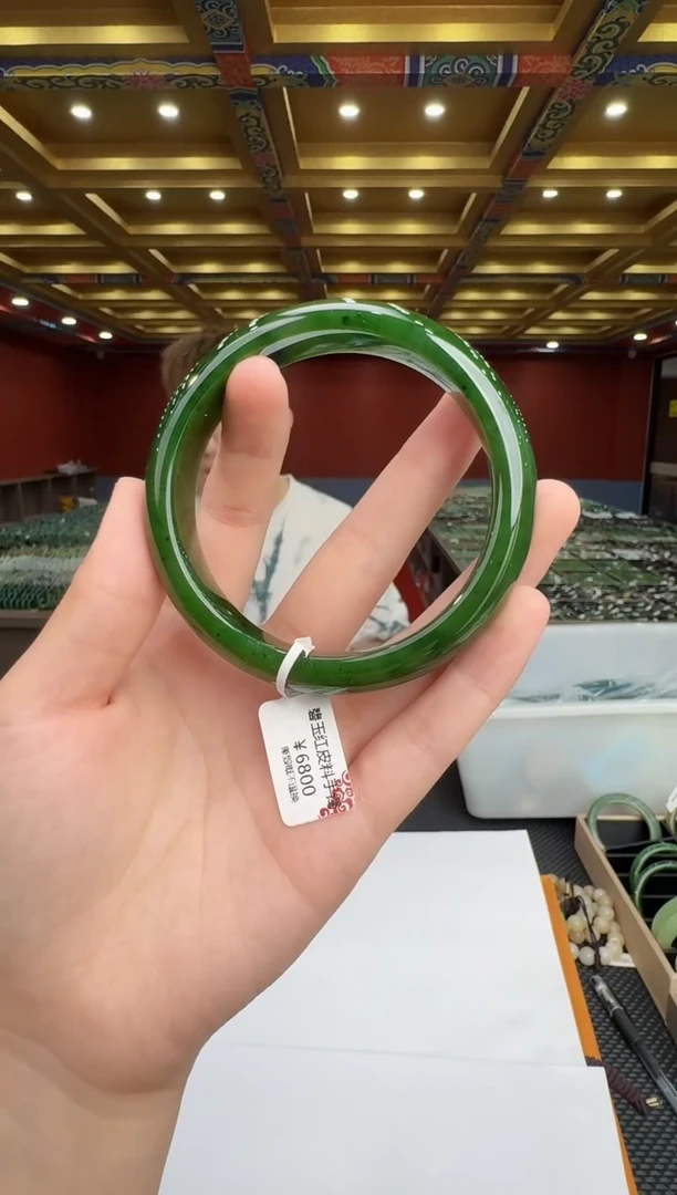 和田玉手镯未镶嵌32号圈口62+