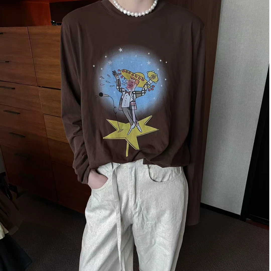 YUANJIE欧韩时尚百搭设计师款T恤