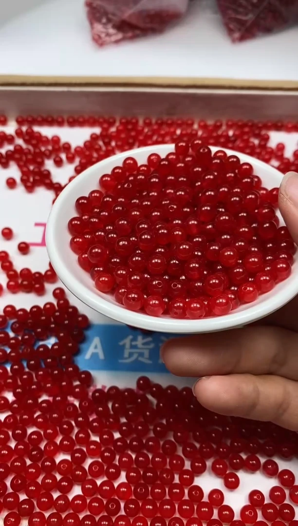 玛瑙/玉髓散珠未镶嵌C549 巴西鸽血红6mm30个6元