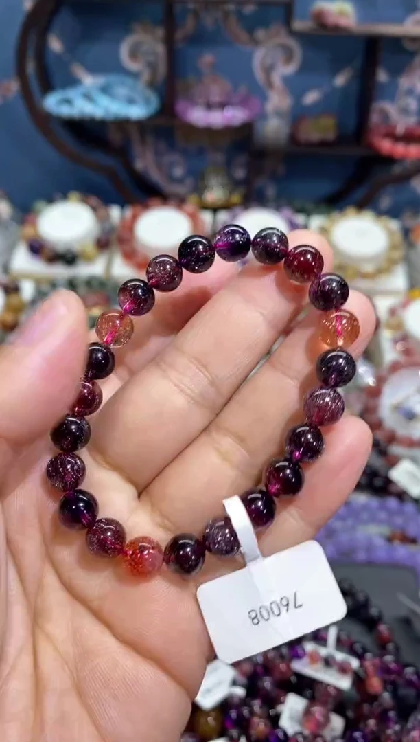 【闪购商品】水晶手串未镶嵌黑加仑超七7+