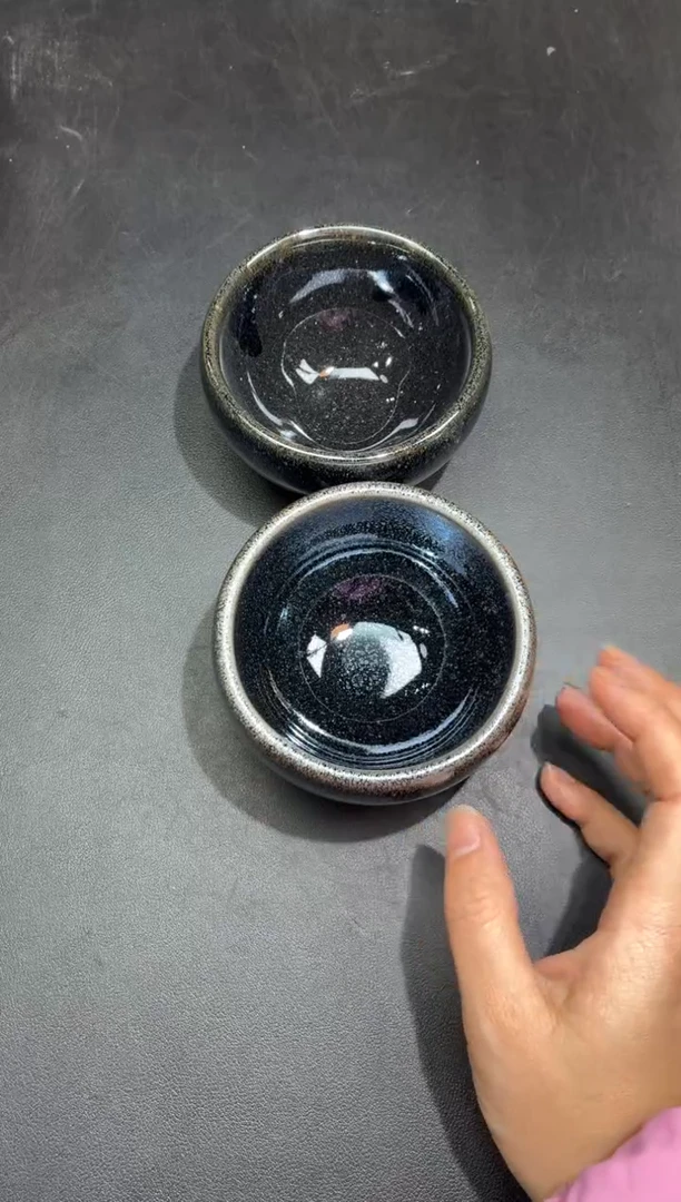 茶盏65两只微瑕