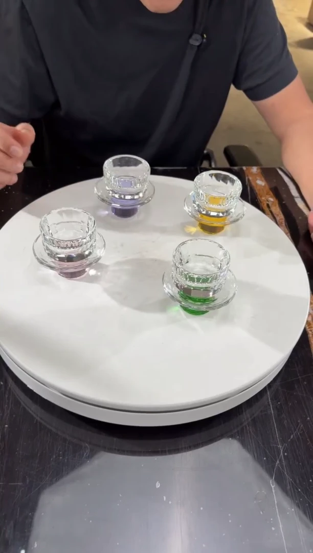 摆件璨石美学花茶杯4碟4杯