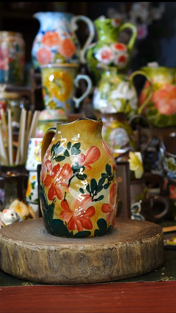 陶瓷240景德镇手工手绘釉下彩