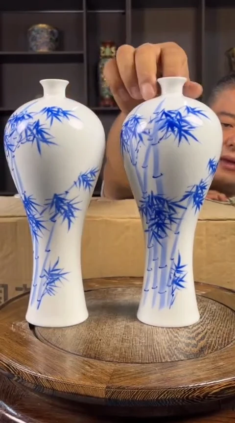 摆件景德镇陶瓷青花摆件38