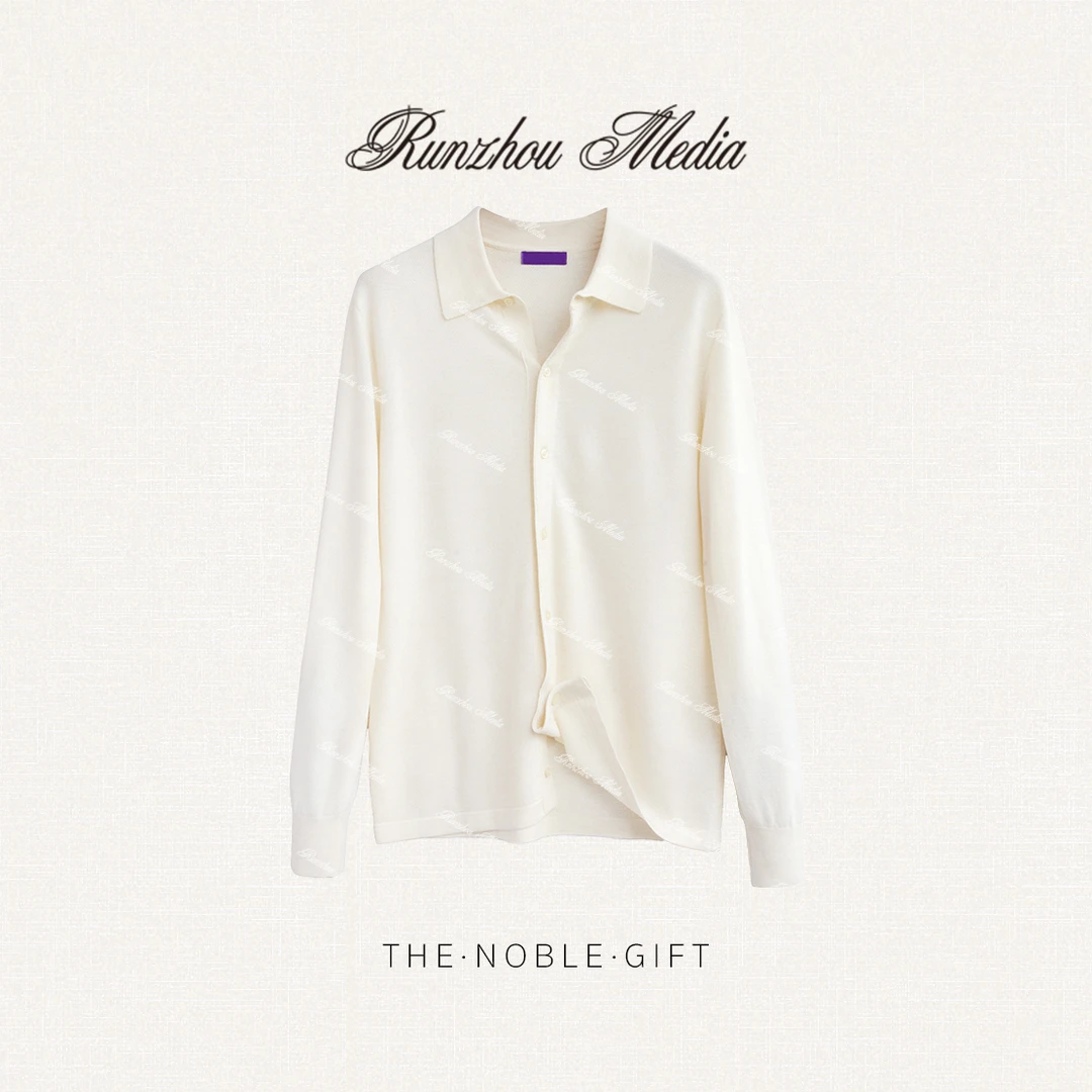 25FW针织羊毛法式小香风男士衬衫WY9008