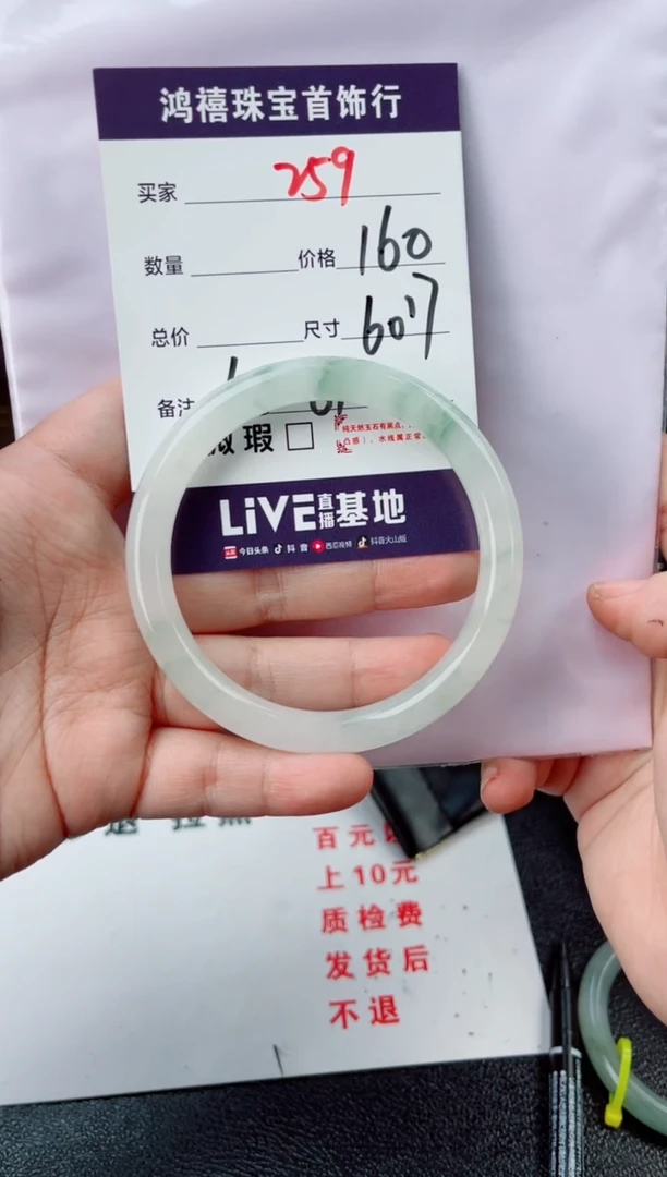 【闪购商品】石英质玉手镯未镶嵌259