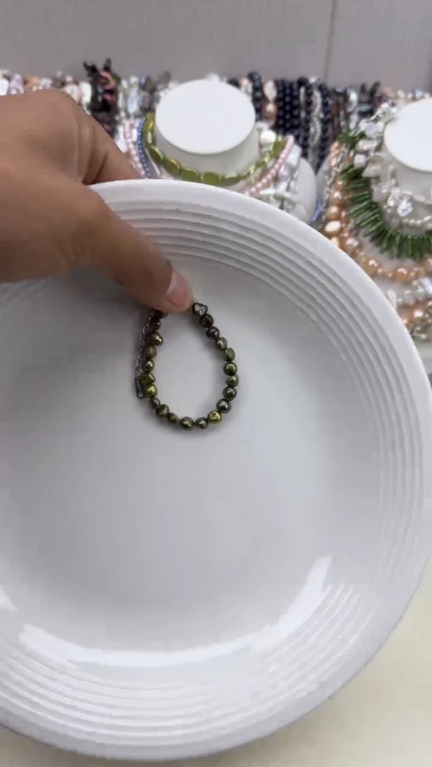 颈饰银S925镶嵌淡水珍珠1