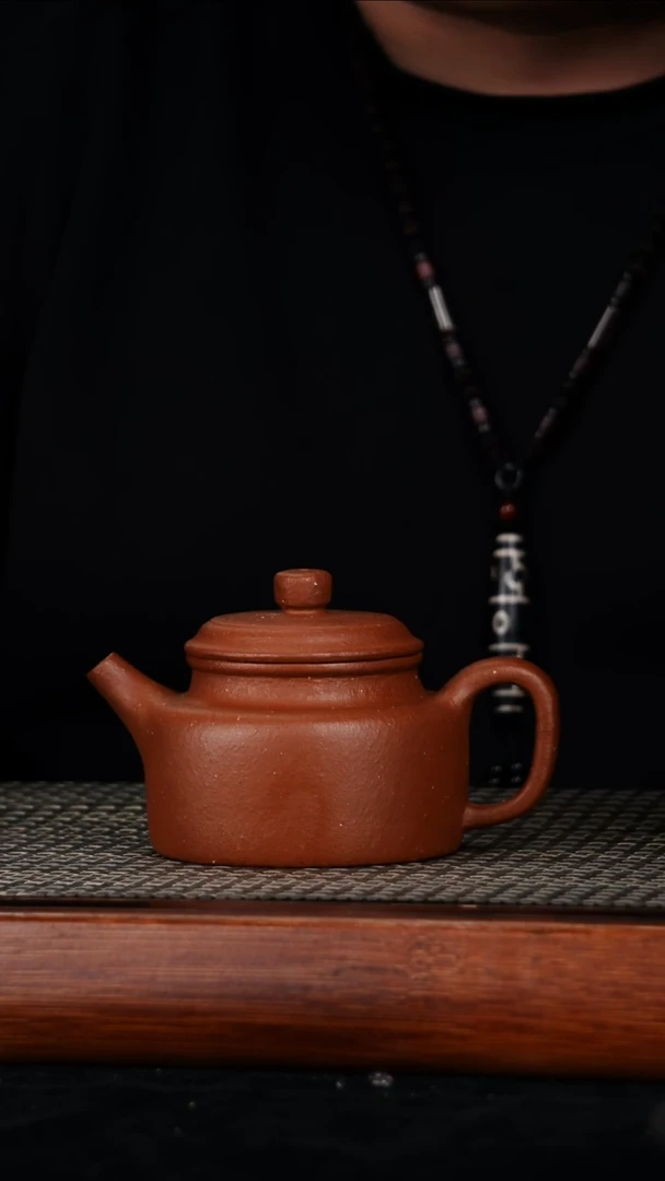 茶壶紫砂原矿生砂朱泥德钟240cc