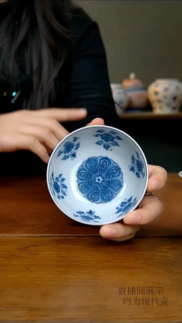 其他瓷十二花卉普洱杯（柴窑）