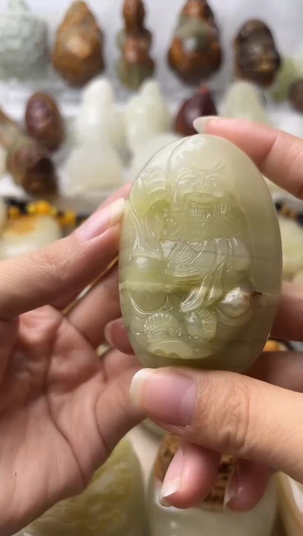 石材方解石棉纹正常不退换寿星水波纹