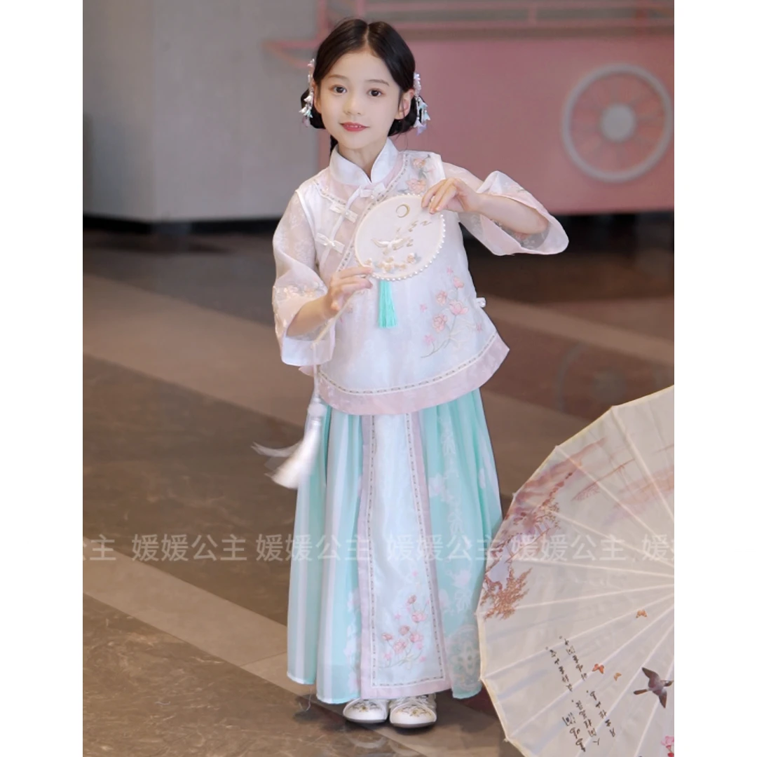 媛媛公主【小荷初】2025早秋女童仙气中国风套装15298Q166