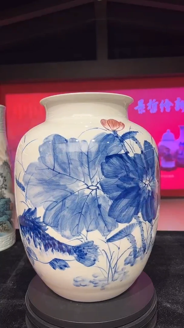 其他瓷崔景哲-瓷器-C中-年年有余