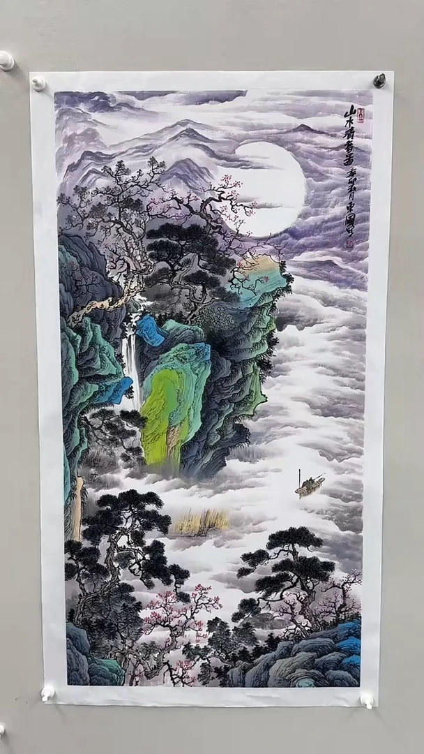 国画王东圃8平尺精品作品