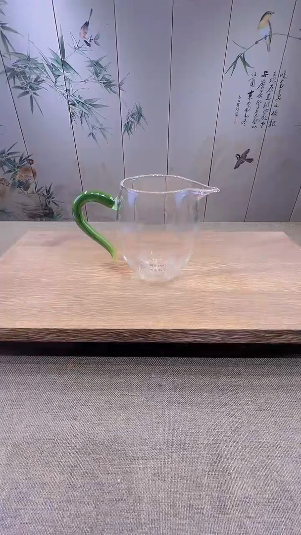 @微光茶器绿钻玻璃公道杯 C582