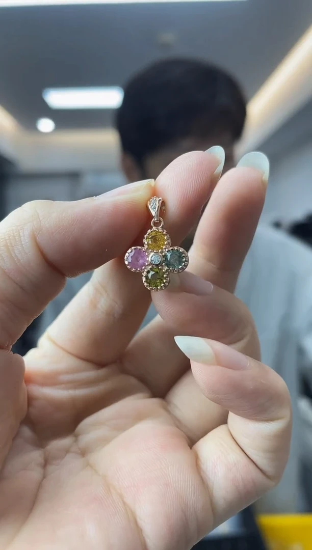 【闪购商品】碧玺·银S925镶嵌多样性一件发货