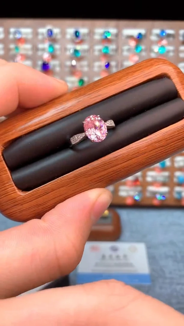 银S925镶嵌戒指碧玺......