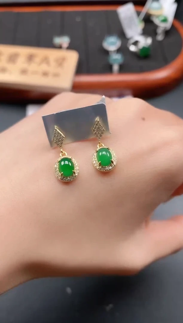 银S925镶嵌戒指翡翠11111